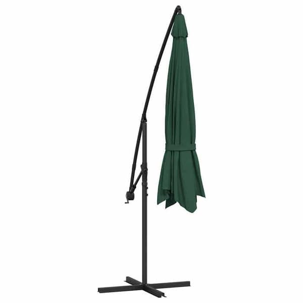 Maison Exclusive - Haveparasol i udhæng 3,5 m grøn