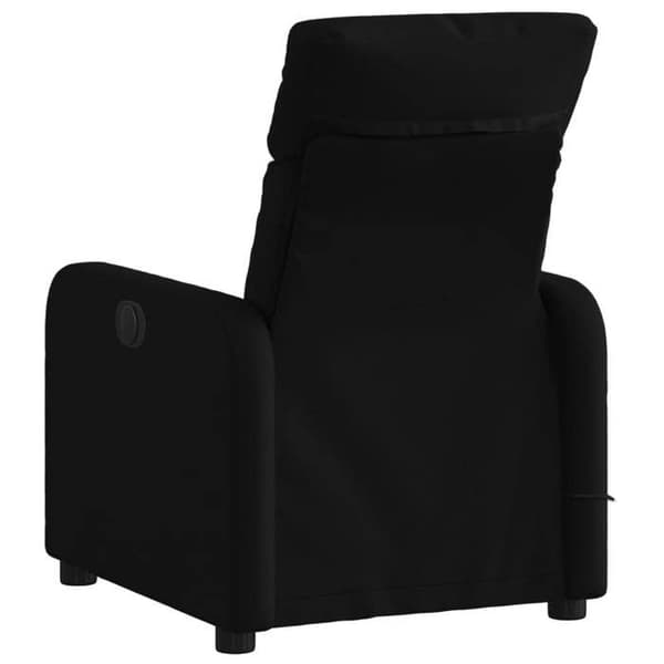 Maison Exclusive - Sort stof massage lænestol med vippefunktion