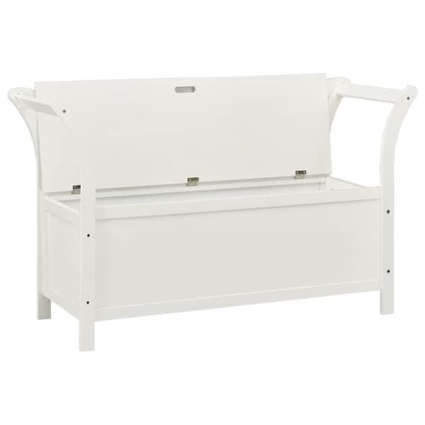Maison Exclusive - Bänk Vit 107x45x75,5 cm Solid granträ Vit