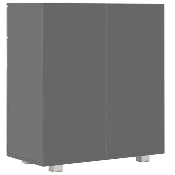 Buffet - Maison Exclusive - Glansgrå - 71 x 35 x 80 cm - Ingeniørtræ Grå