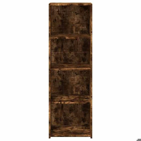 Maison Exclusive - Buffé ek rökig 40x41x124 cm ingenjörsträ