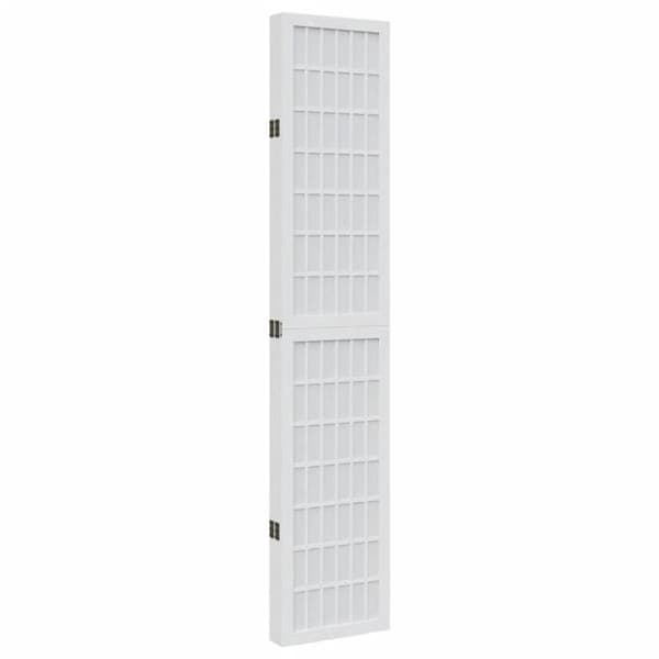 Adskillelse - EKSKLUSIV HUS - 5 paneler - Massivt paulownia træ - Hvid - Foldbar Vit