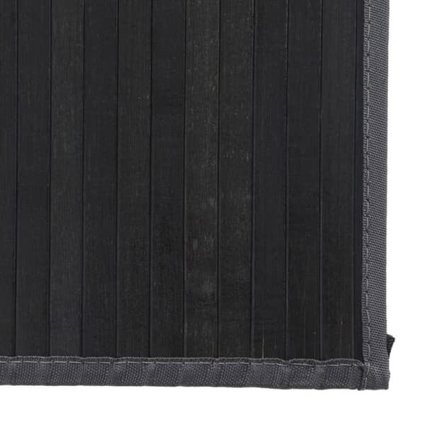 Maison Exclusive - Suorakulmainen harmaa matto 80x200 cm bambusta
