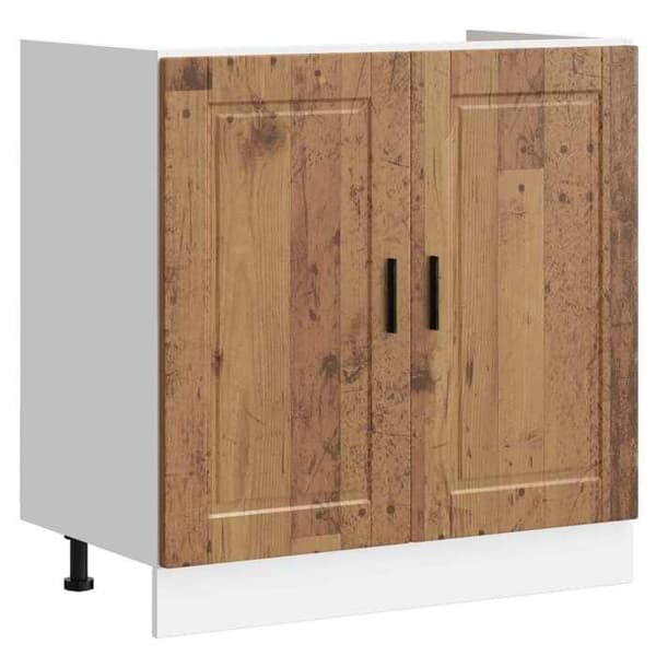 Maison Exclusive - Porto 2-delt underskabs møbel Brun 80 x 46 x 81,5 cm brun