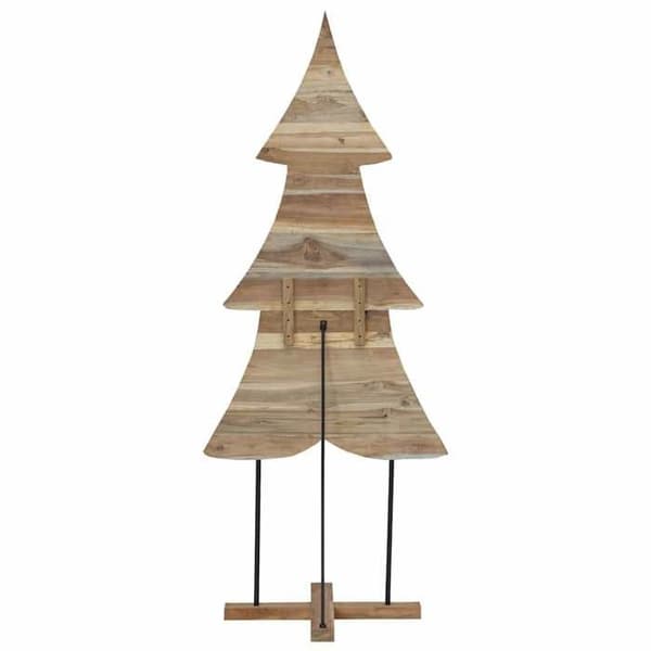 Juletræ - EKSKLUSIVT HUS - Rustik design - Massivt teaktræ - 181,5 cm - Brun brun