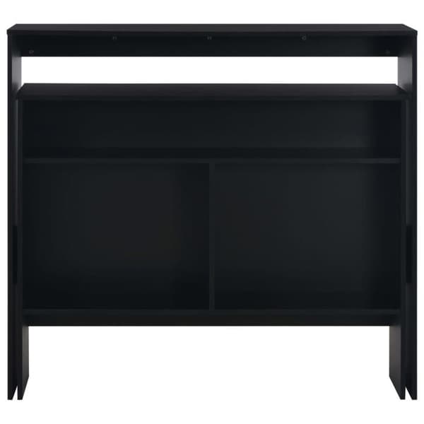 Maison Exclusive - Barbord med 2 bordplader Sort 130 x 40 x 120 cm