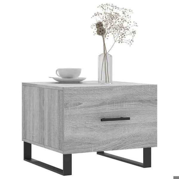 Maison Exclusive - Soffbord Sonoma grå 50x50x40 cm Ingenjörsträ grå