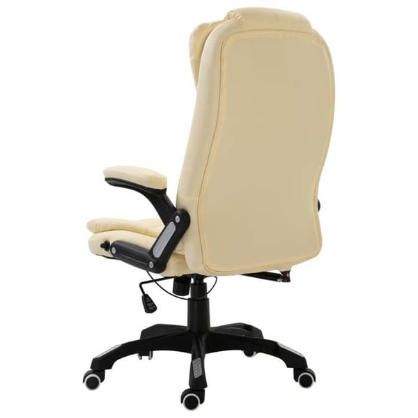 Maison Exclusive - Kontorsstol Creme Konstläder Grädde