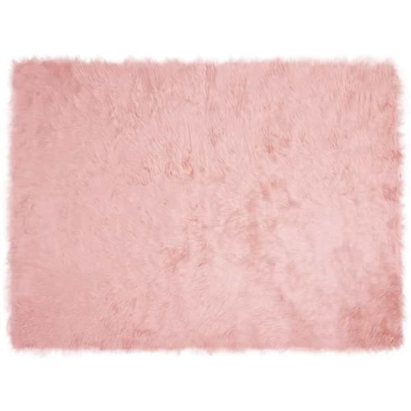 Maison Exclusive - Väärennetty TAFALLA Vaaleanpunainen 160 x 230 cm Polyesteri