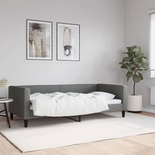 Maison Exclusive - Sengebund uden madras grå 90x190 cm stof