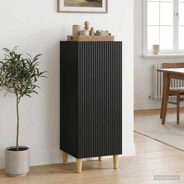 Maison Exclusive - Buffet Sort 33 x 34,5 x 90 cm Ingeniørtræ