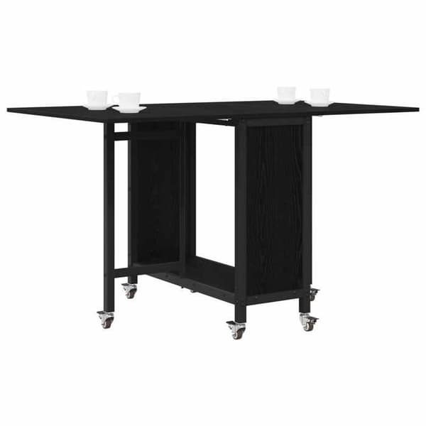 Maison Exclusive - Fällbord med hjul 130 x 80 x 76,5 cm