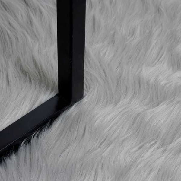 Maison Exclusive - Fusk TAFALLA Matta Grå Ø 100 cm Polyester