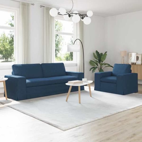 Maison Exclusive - Sæt af 2 sofaer Blå stof