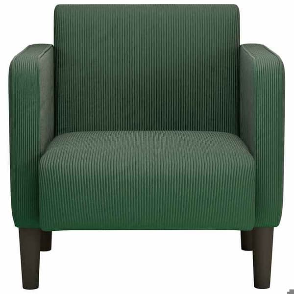 Stol - EKSKLUSIV HUS - Sofa-stol - Mørkegrøn - Fløjl - 54 cm - Armlæn Mörkgrön