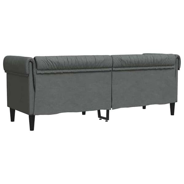 Maison Exclusive - Chesterfield sofa 3 pladser mørkegrå stof