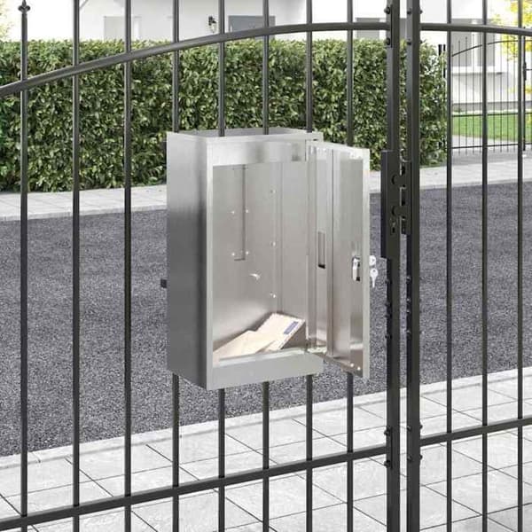 Maison Exclusive - sølvfarvet postkasse 30 x 20 x 55 cm rustfrit stål Silver