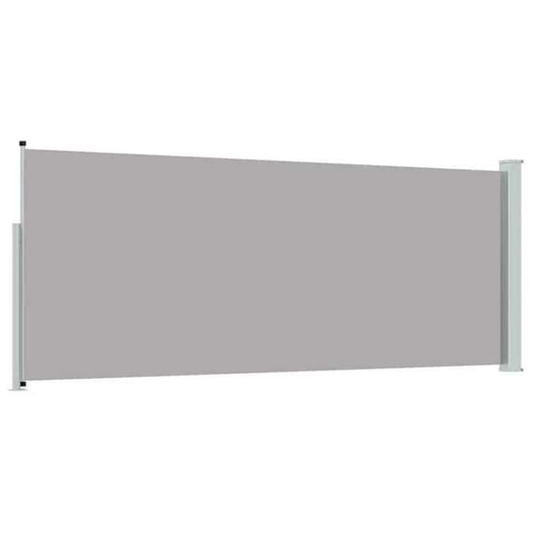 Maison Exclusive - Vetäytyvä sivuvarjo 117x314 cm Harmaa Grå