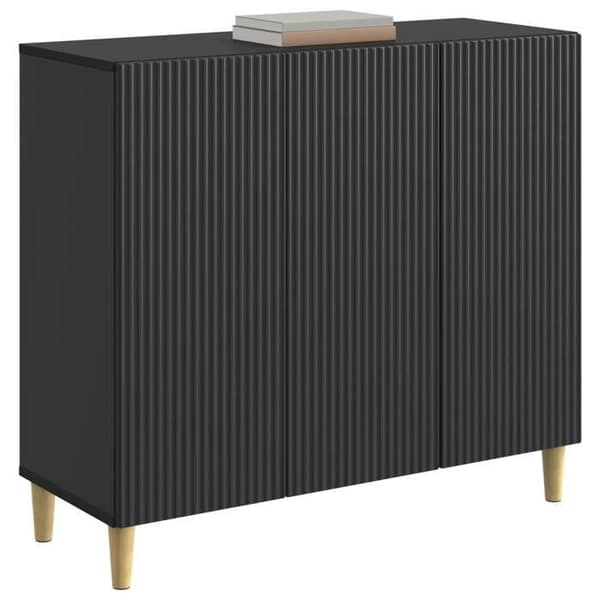 Maison Exclusive - Buffet Sort 89 x 34,5 x 80 cm Ingeniørtræ