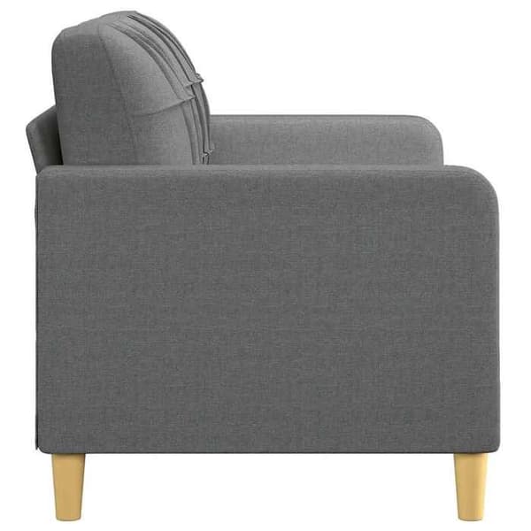 Maison Exclusive - Soffa 2-sits Grå mörk 140 cm Tyg