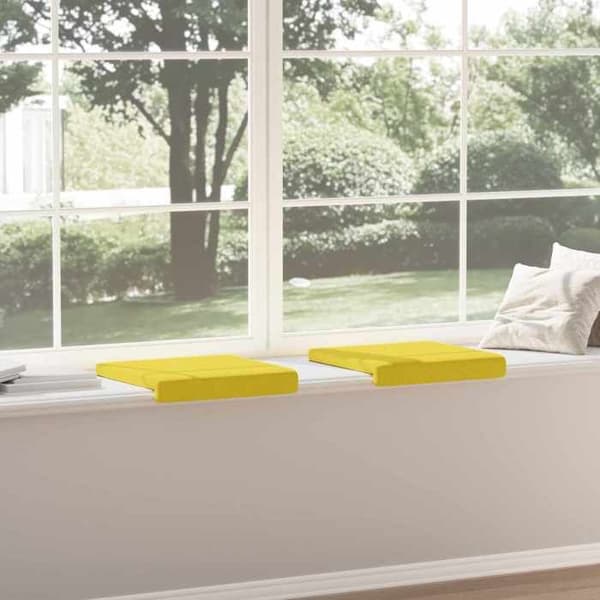 Maison Exclusive - 2 kpl penkkityyny Vaaleankeltainen Korkeus 35 cm