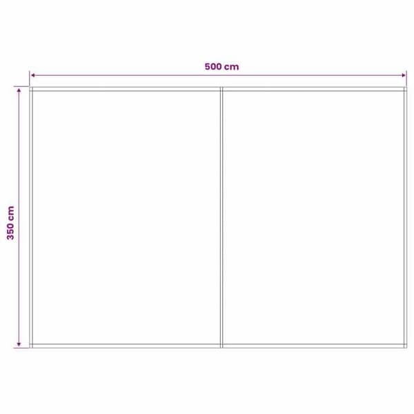 Maison Exclusive - Ersättningsduk för markis Creme 500 × 350 cm Polyester