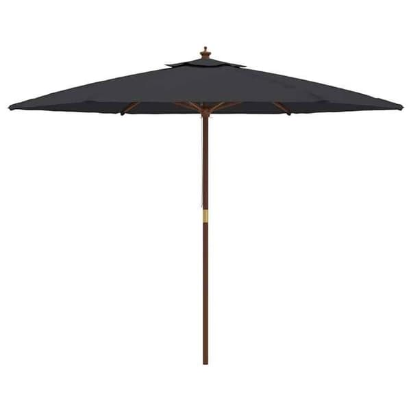 Maison Exclusive - Haveparasol med sort træmast 299x240 cm
