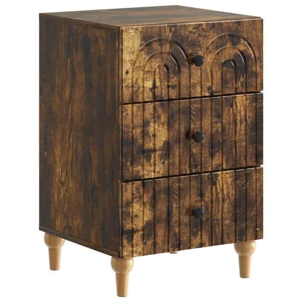 Maison Exclusive - Natteskab Røget eg 43 x 41 x 66,5 cm