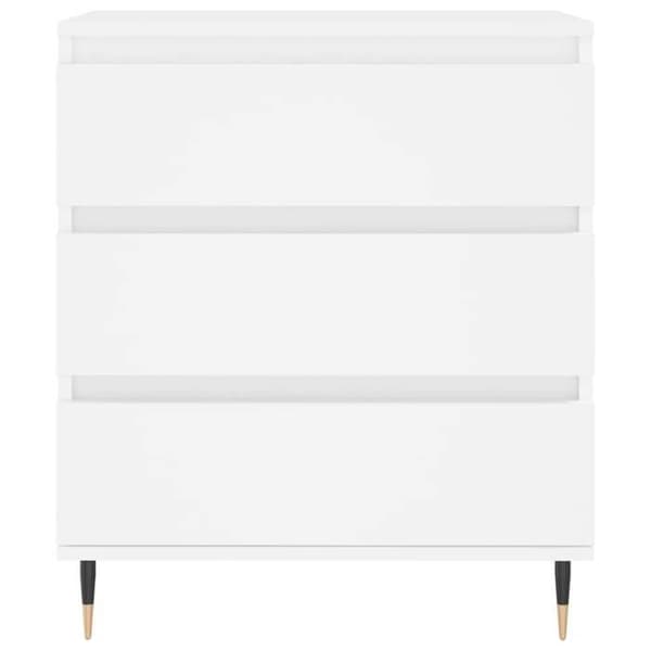 Maison Exclusive - Hvid Buffet 60x35x70 cm Ingeniørtræ