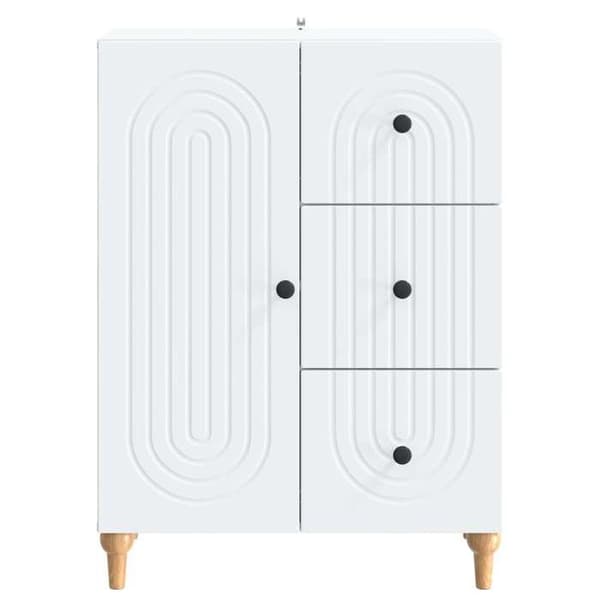 Maison Exclusive - Buffé Vit 66 x 34,5 x 90 cm Ingenjörsträ Vit