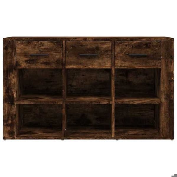 Maison Exclusive - Buffé Ek rökt 100x30x59,5 cm Ingenjörsträ