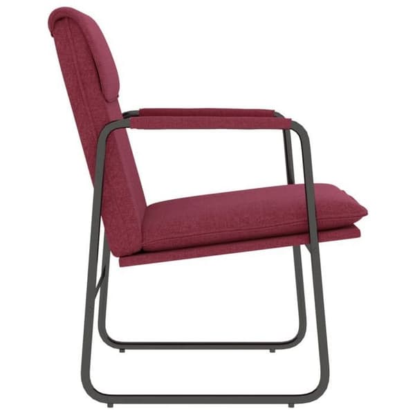 Maison Exclusive - Lang stol Rød bordeaux 55x64x80 cm Stof