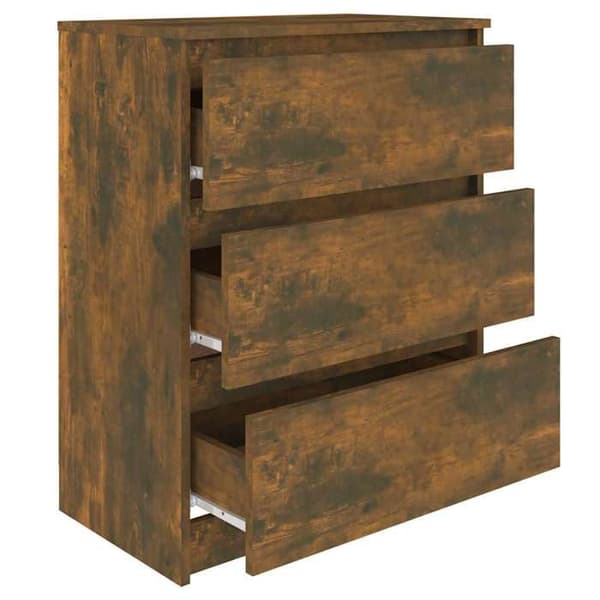 Maison Exclusive - Buffet Røget Eg 60x35x76 cm Ingeniørtræ