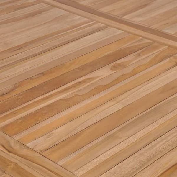 Maison Exclusive - Havebord 200x100x77 cm Solid teaktræ Varm färg (naturlig teak, vattenbas