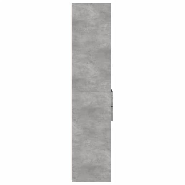 Maison Exclusive - Buffé hög grå betong 40x42,5x185 cm ingenjörsträ
