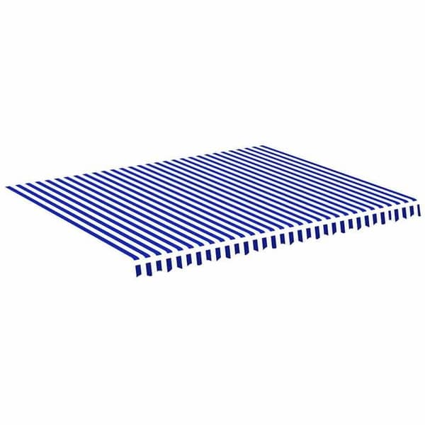 Maison Exclusive - Sinivalkoinen varateltta kangas 450x350 cm polyesteri Blå och vit
