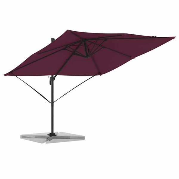Maison Exclusive - Parasol Roma Rød 286 x 284 x 265 cm Aluminium og polyester