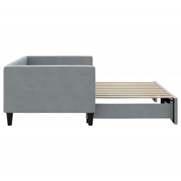 Sängsoffa - EXKLUSIVT HEM - Sängsoffa med utdragbar säng - 2 i 1 bäddsoffa - Ljusgrå - 100x190 cm ljusgrått