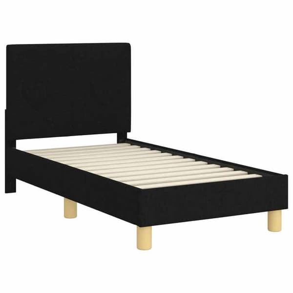 Maison Exclusive - Sengestel til småbørn med hovedgærde Sort 70 x 140 cm