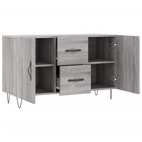 Maison Exclusive - Buffet sonoma grå 100x36x60 cm ingeniørtræ Sonoma grå