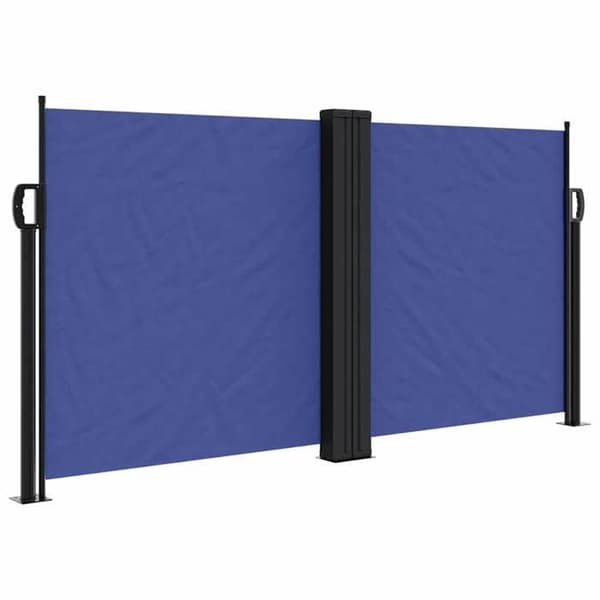 Maison Exclusive - Fällbart sidotak blått 120x600 cm