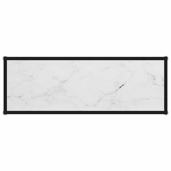 Maison Exclusive - Konsolbord Vit 100x35x75 cm Härdat glas