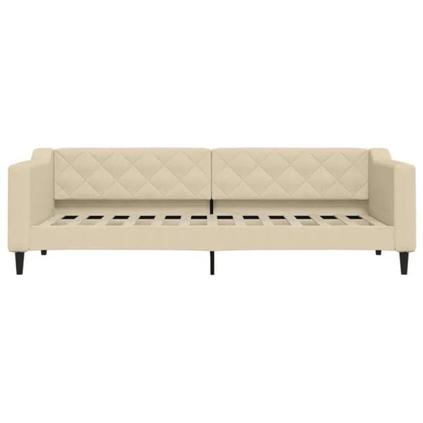 Maison Exclusive - Sovesofa med udtræk uden madras creme 80x200 cm