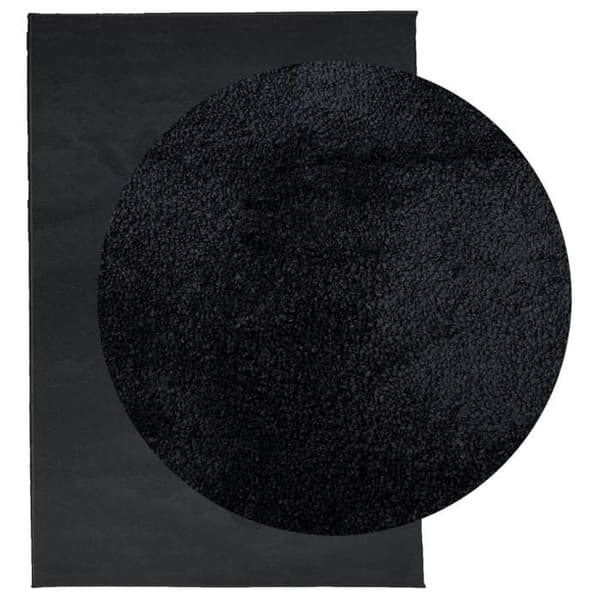 Matto - MAISON EXCLUSIVE - OVIEDO - 200x280 cm - Musta - Polyesteri Svart