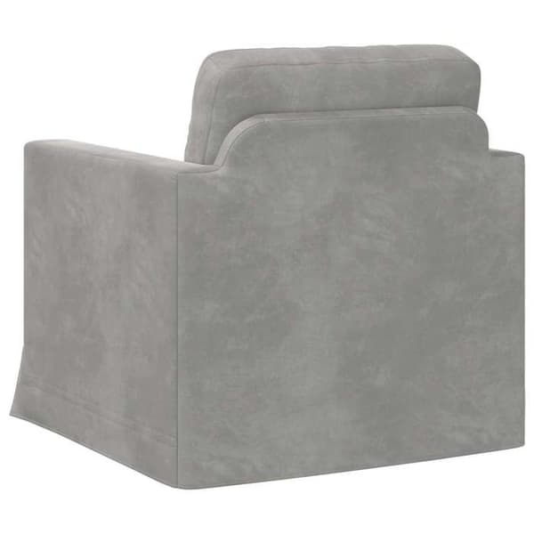 Maison Exclusive - Soffa Ljusgrå 78 x 78 x 80 cm Sammet