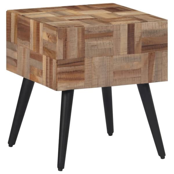 Maison Exclusive - Sidobord 40x40x45 cm av massivt återvunnet teak
