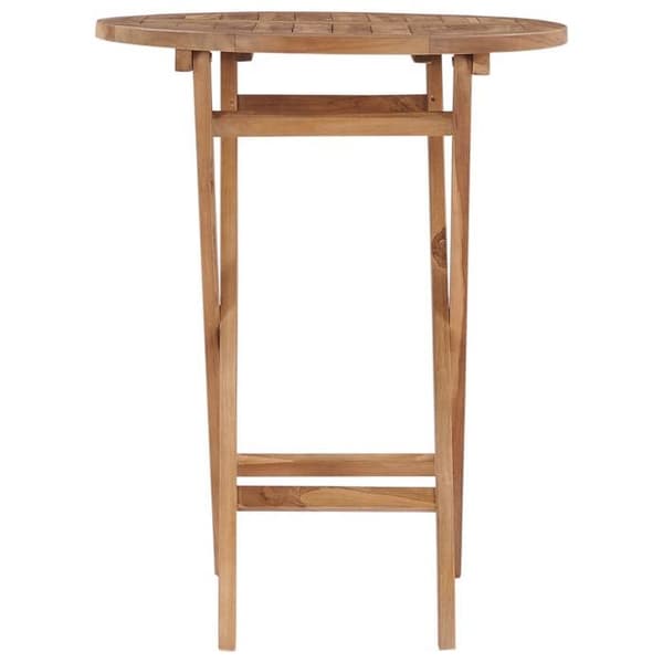 Maison Exclusive - Fällbord för trädgård 60 cm i solid teakträ