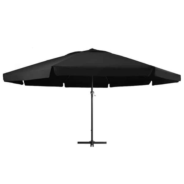 Maison Exclusive - Haveparasol med aluminiumsstang 600 cm sort