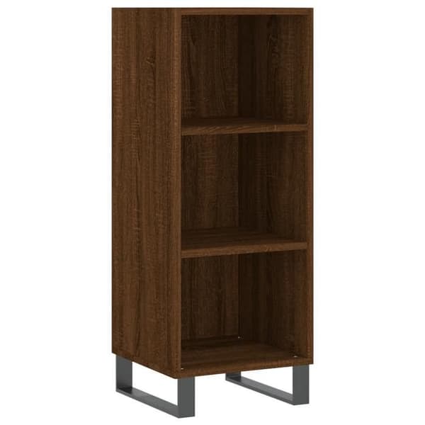 Maison Exclusive - Buffé ek brun 34,5x32,5x90 cm ingenjörsträ