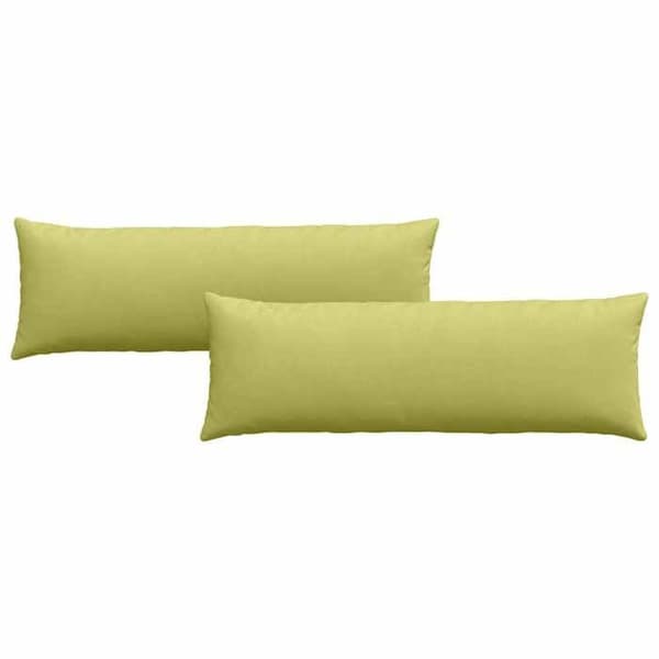 Soffkudde - EXKLUSIV HEM - 120 x 40 cm - 2-pack - Ljusgrön - Dragkedja på överdrag Ljusgrön